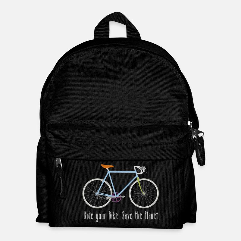 Ride your Bike - Kinder Rucksack - Schwarz