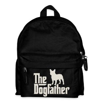 The Dogfather - French Bulldog Frenchie - Kids' Backpack - black - Front
