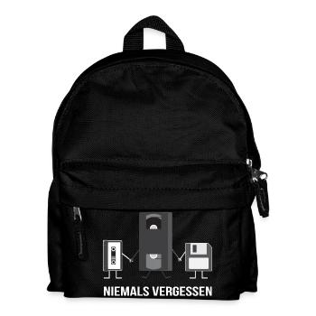 90s T-Shirt 2018 - Nineties Motif Retro - Kids' Backpack - black - Front