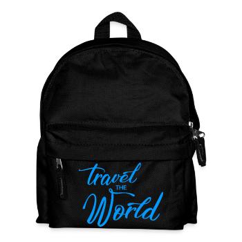 Voyage dans le monde - Sac à dos Enfant - noir - Devant