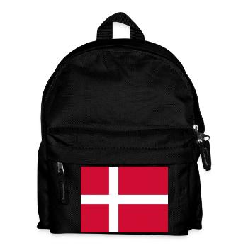 Denmark flag - Kids' Backpack - black - Front