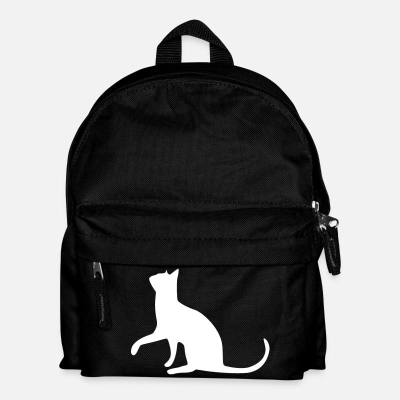 Cat Cat Cat Cat Cat Cat Pussy Paw - Kids' Backpack - black