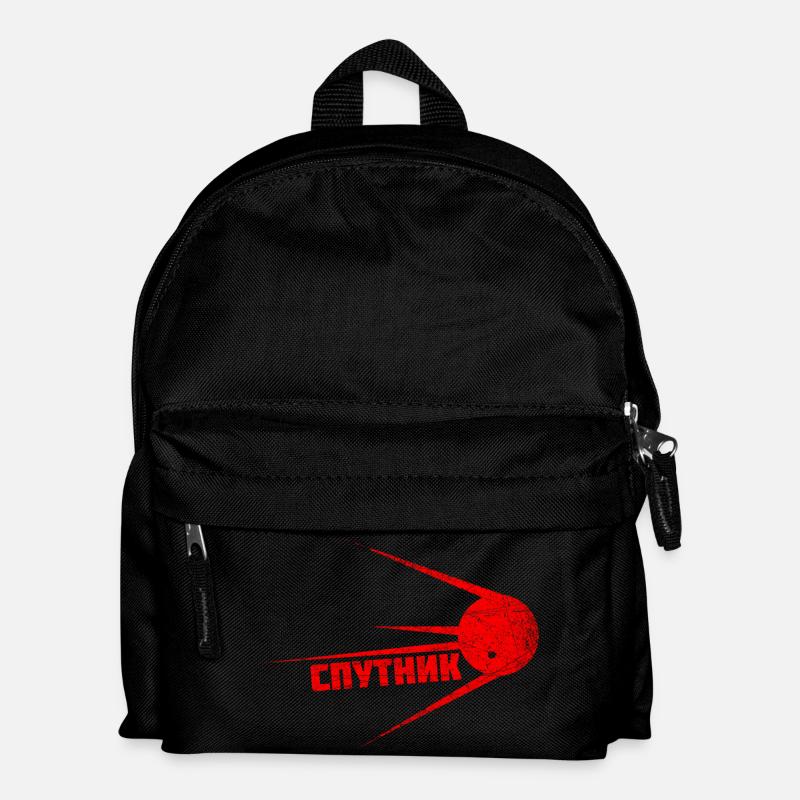 SPUTNIK | First satellite in space Vintage - Kids' Backpack - black