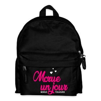 morue un jour morue toujours - Sac à dos Enfant - noir - Devant
