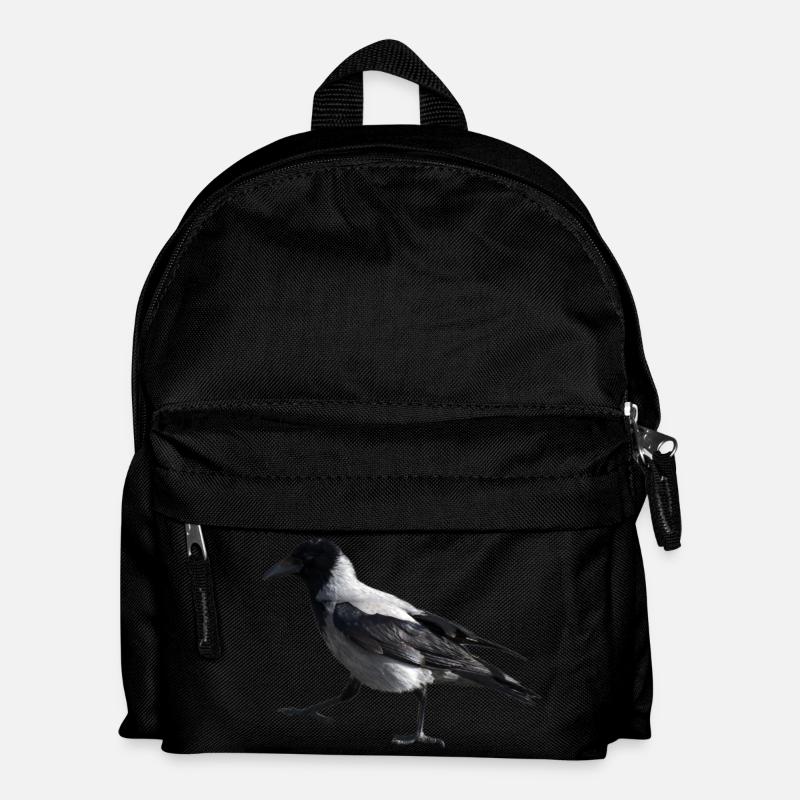 A small step by a crow - Kids' Backpack - black