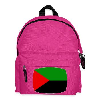 Martinique drapeau rouge vert noir - Sac à dos Enfant - fuchsia - Devant