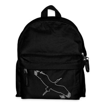 Storch - Liebe Tiere - Kinder Rucksack - Schwarz - Vorne