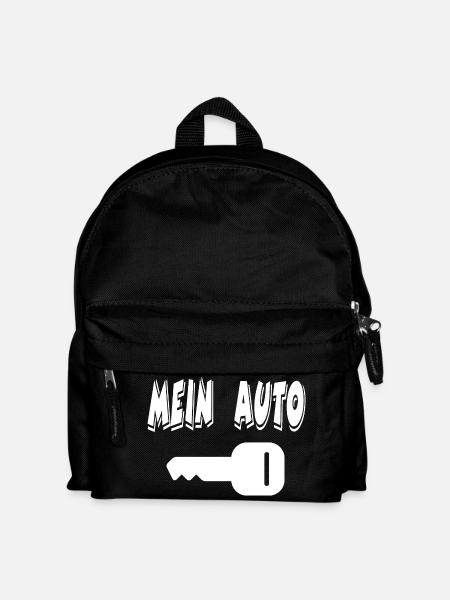 Auto - Kinder Rucksack - Schwarz