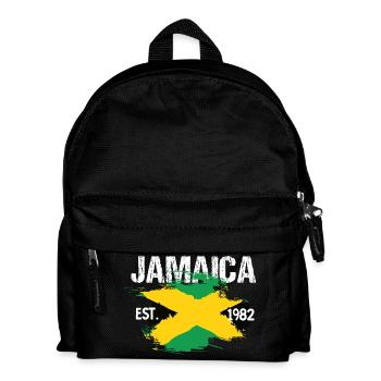 Jamaica Brush Flag Est1982 - Kids' Backpack - black - Front