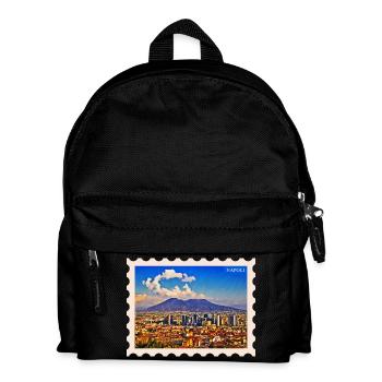 Napoli Skyline Vesuvio - Kinder Rucksack - Schwarz - Vorne