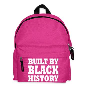 Built by black history - Kids' Backpack - fuchsia - Front