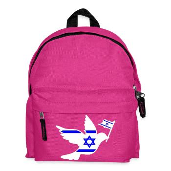 Israel Friedenstaube - Kinder Rucksack - Fuchsia - Vorne