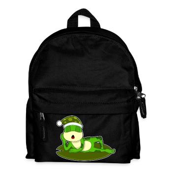 Frog Sleeping Nightcap - Kids' Backpack - black - Front