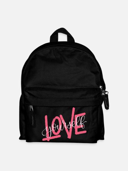 LOVE yourself - Kinder Rucksack - Schwarz