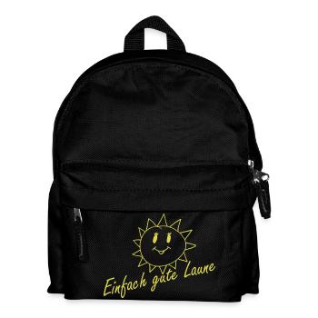 Einfach gute Laune - Kinder Rucksack - Schwarz - Vorne