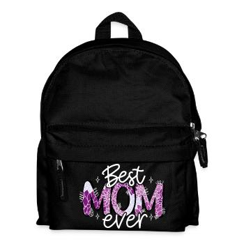 La meilleure maman de tous les temps fleurs fête des mères lettrage amour maman - Sac à dos Enfant - noir - Devant
