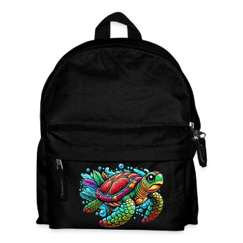 Turtle - Kids' Backpack - black - Front