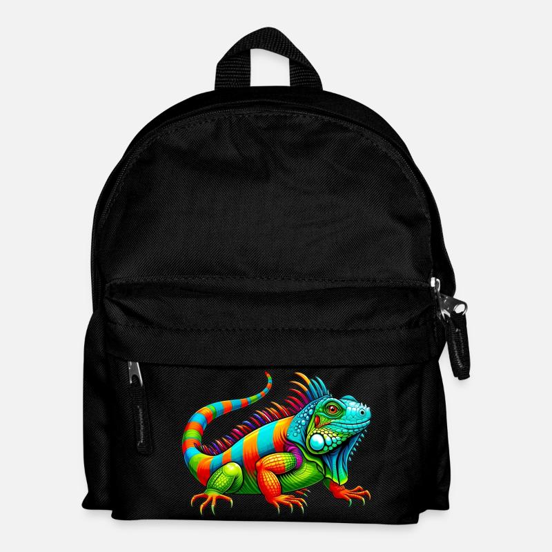 Leguan - Kinder Rucksack - Schwarz