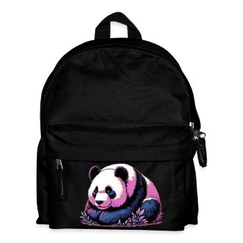 Panda - Kinder Rucksack - Schwarz - Vorne
