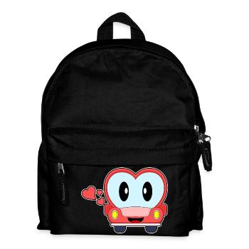 Heart Car - Kids' Backpack - black - Front