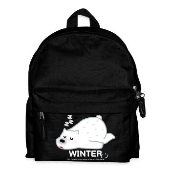 Winter Bear - Kids' Backpack - black - Front