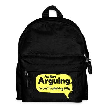 ERKLÄREN - Kinder Rucksack - Schwarz - Vorne