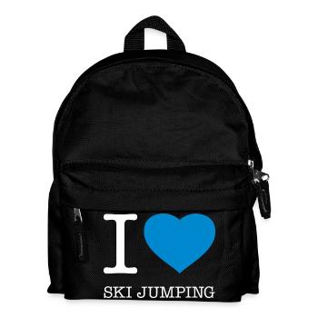 I LOVE SKI JUMPING - Kids' Backpack - black - Front