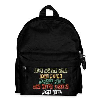 JONE WASTE YORE TOYE MONME YORALL REDIII THE VOICE - Kids' Backpack - black - Front