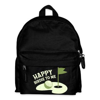 Happy Birdie To Me Golfer Golf - Kids' Backpack - black - Front