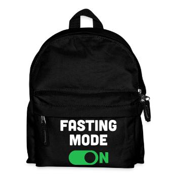 Fasting Mode On - Kids' Backpack - black - Front