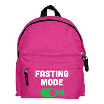 Fasting Mode On - Kids' Backpack - fuchsia - Front