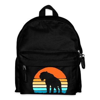 Sabre-toothed tiger - Kids' Backpack - black - Front