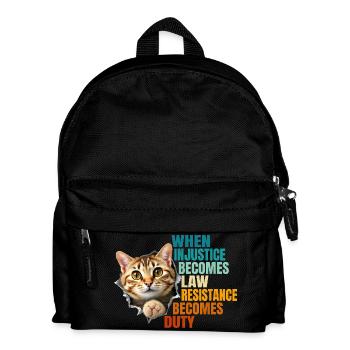 When Injustice Becomes Law Resistance Becomes Duty - Kids' Backpack - black - Front