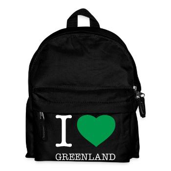 J’AIME LE GROENLAND Grönland - Sac à dos Enfant - noir - Devant