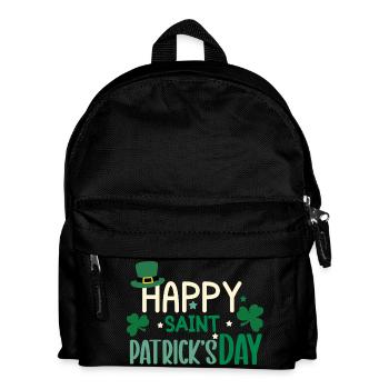 Happy St patrick's day - Kids' Backpack - black - Front