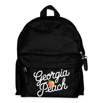 Georgia Peach Script - Kids' Backpack - black - Front