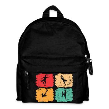 Fußball-Vintage – Solar Pulse - Kinder Rucksack - Schwarz - Vorne