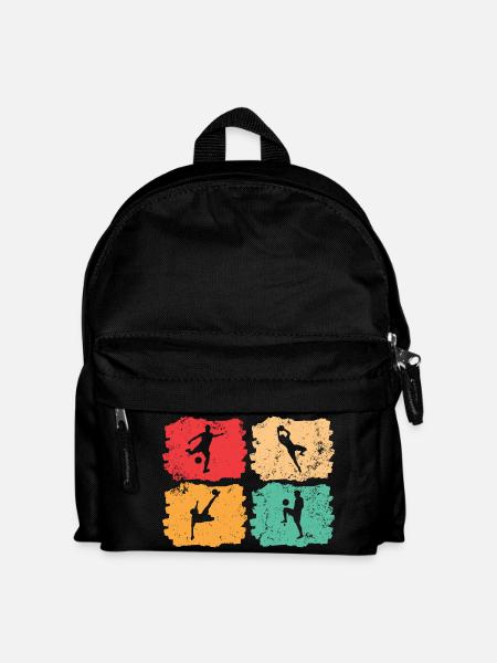 Fußball-Vintage – Solar Pulse - Kinder Rucksack - Schwarz