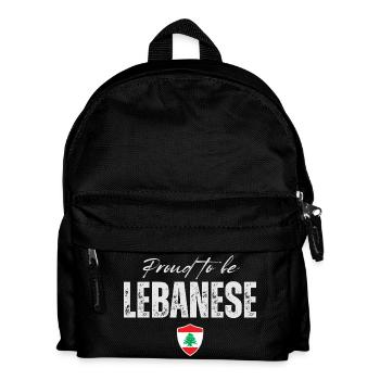 Libanese stolz, ich liebe den Libanon - Kinder Rucksack - Schwarz - Vorne