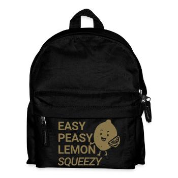Squeeze au citron facile - Sac à dos Enfant - noir - Devant