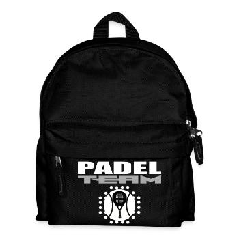 Padelschläger-Design mit modernem Stil - Kinder Rucksack - Schwarz - Vorne