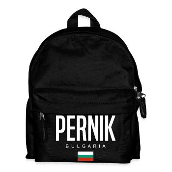 Pernik Bulgarien - Kinder Rucksack - Schwarz - Vorne