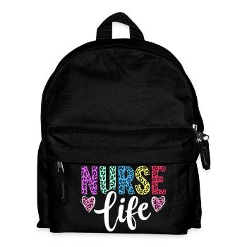 Infirmière, Vie d’infirmière - Sac à dos Enfant - noir - Devant