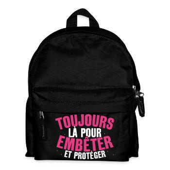 Toujours Là Pour Embêter et Protéger Cadeau Frère - Kids' Backpack - black - Front