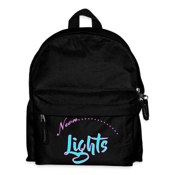 Lettrage des néons - Sac à dos Enfant - noir - Devant