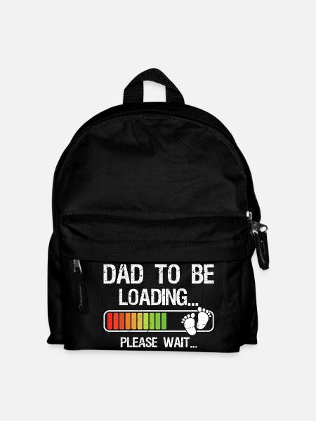 Expecting Dad Shirt Gift for Dad-To-Be Loading - Kinder Rucksack - Schwarz