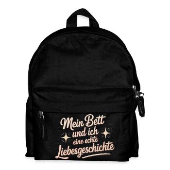 Mein Bett und ich – eine echte Liebesgeschichte - Kinder Rucksack - Schwarz - Vorne