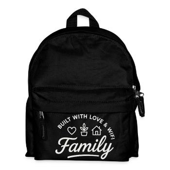 Built with Love & WiFi - Kinder Rucksack - Schwarz - Vorne