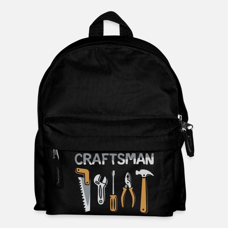 Craftsman Werkzeuge Handwerker Design - Kinder Rucksack - Schwarz
