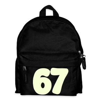 67 - Kinder Rucksack - Schwarz - Vorne